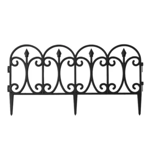 Hvmvliv Decorative Garden Fence Plastic Edgings Garden Picket Fence